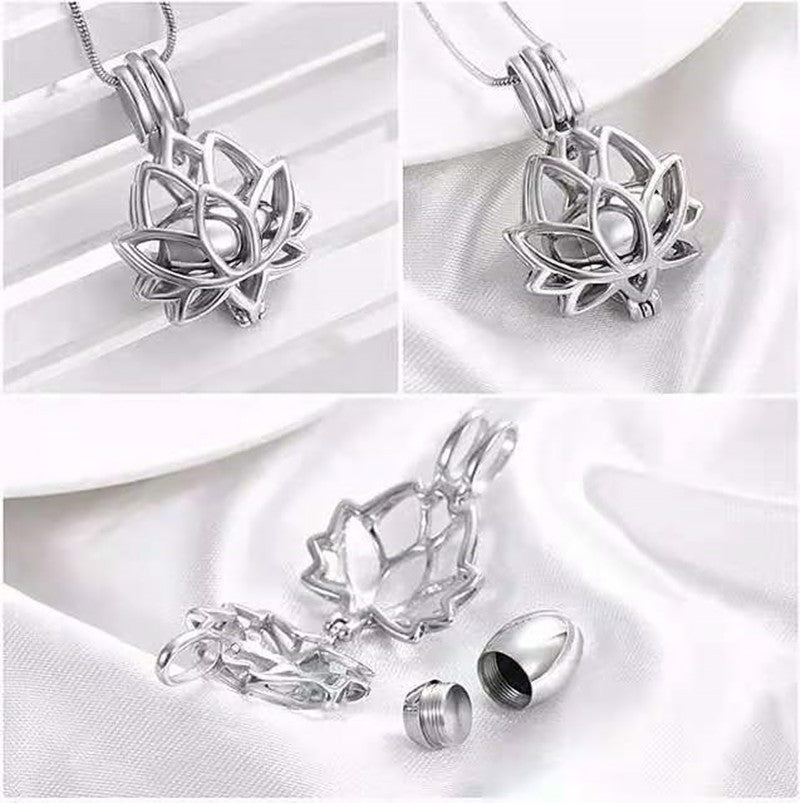 Collier Urne de Crémation Pendentif Toujours dans Mon Cœur pour Cendres-A015