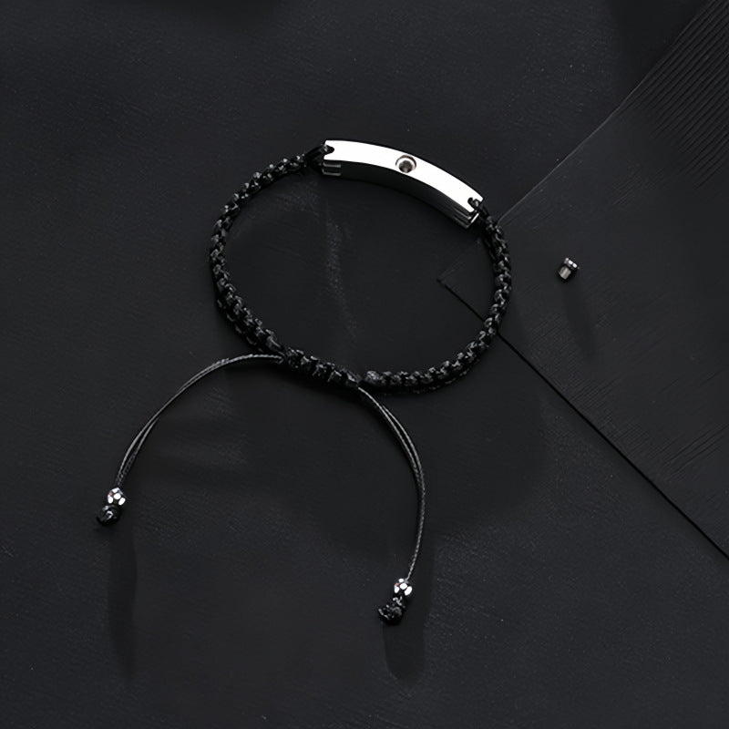 Cremation Urn Bracelet "Always in my heart" Memorial Jewelry-A033