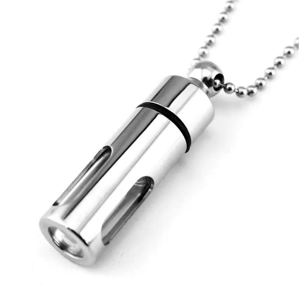 Cremation Urn Metal Glass Gawu Box Pendant for Ashes-A037