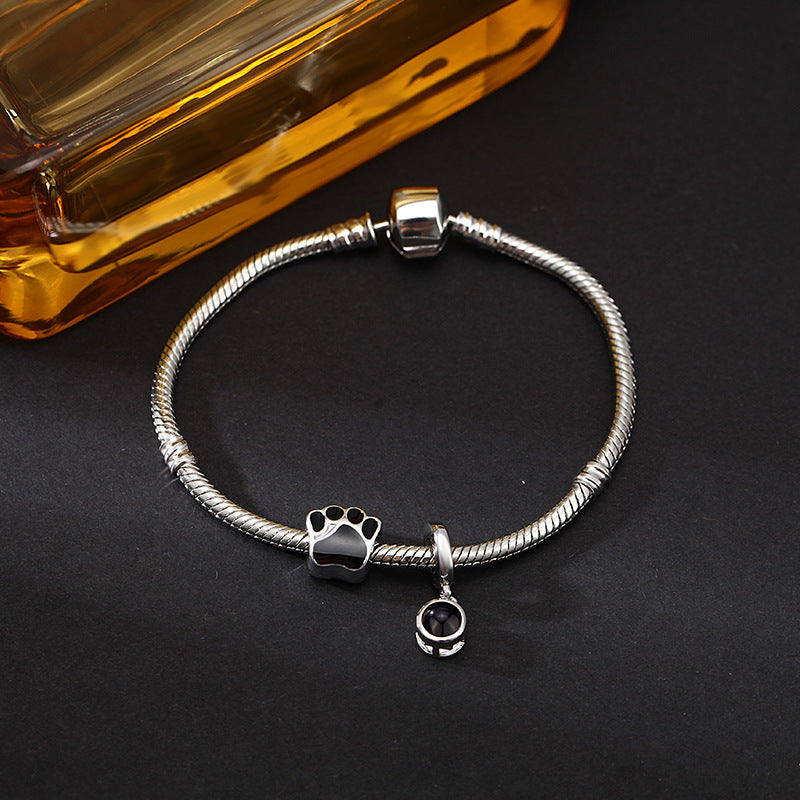 Bracelet de projection photo personnalisé pour couple - P038