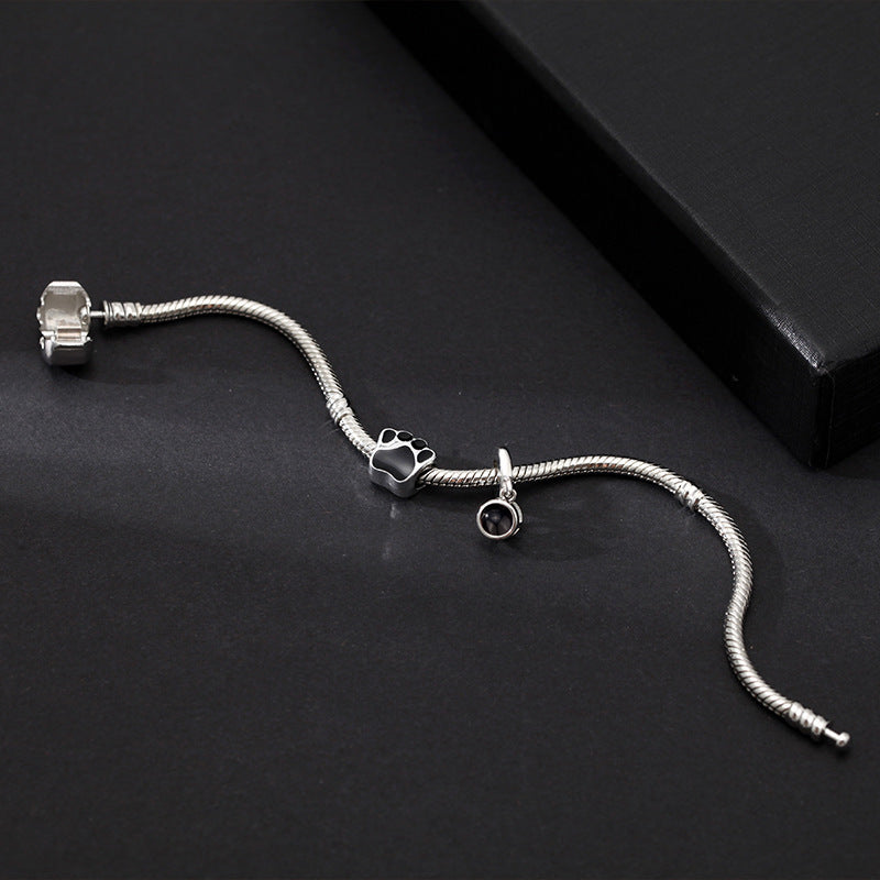 Bracelet de projection photo personnalisé pour couple - P038