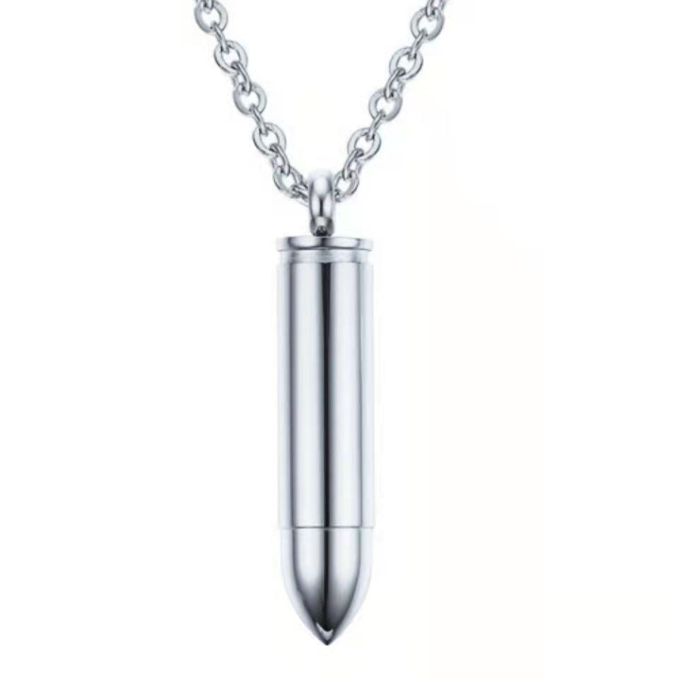 Cremation Urn Necklace for Ashes Memorial Jewelry for Men-A004