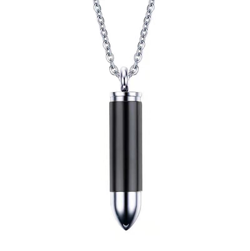 Cremation Urn Necklace for Ashes Memorial Jewelry for Men-A004