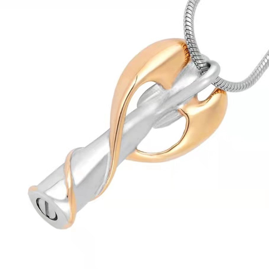 Collier Urne de Crémation Pendentif Vierge Marie pour Cendres Bijoux Commémoratifs-A008