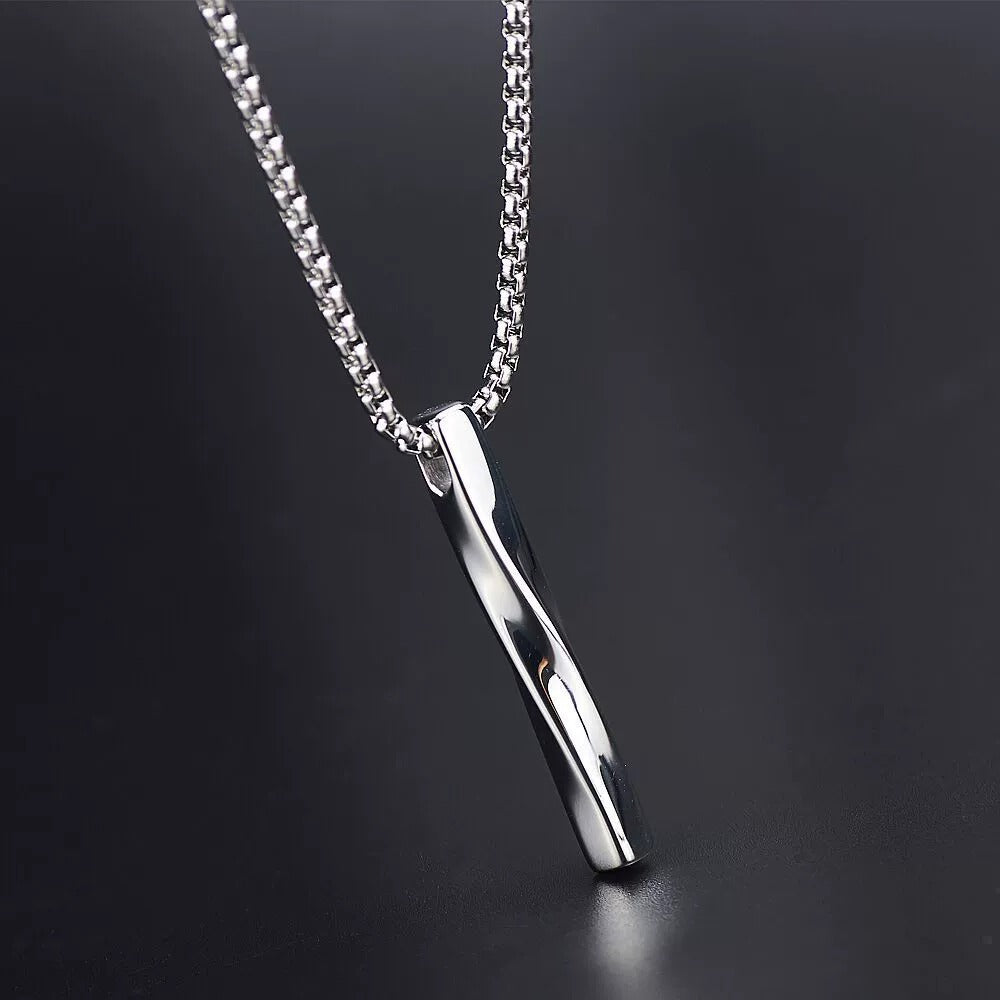 Cremation Urn Necklace Simple Pendant for Ashes-A025