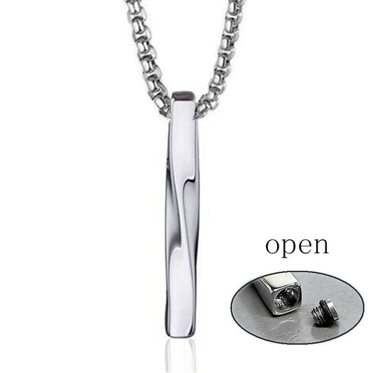 Cremation Urn Necklace Simple Pendant for Ashes-A025