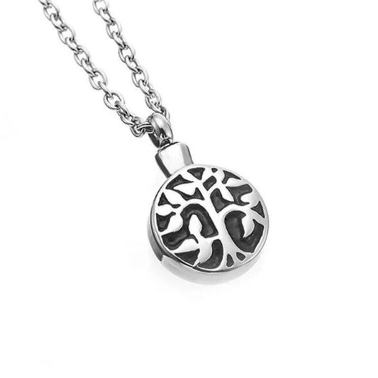Cremation Urn Necklace Life Tree Memorial Jewelry-A027