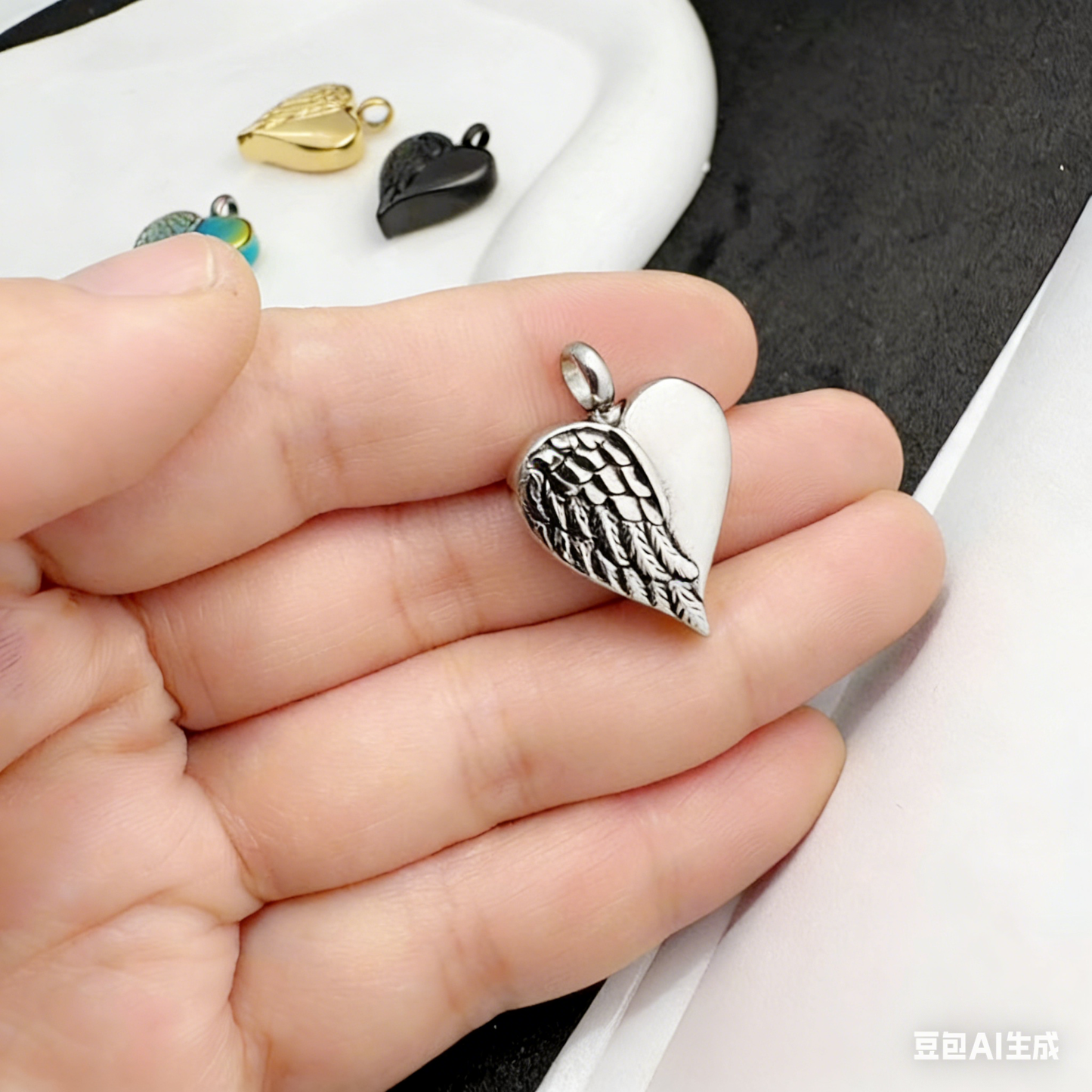 Kremationsurne-Halskette Hundeknochen-Anhänger für Asche Gedenkschmuck-A006