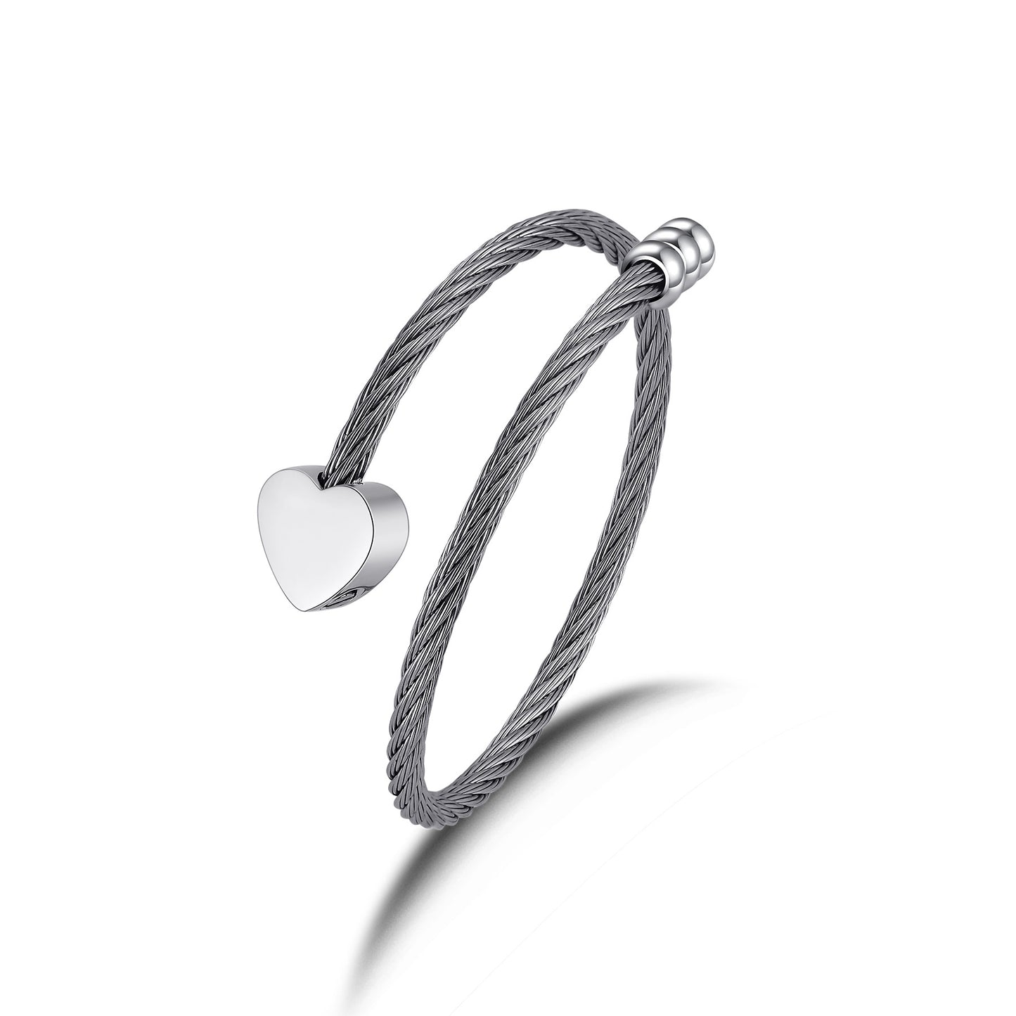 NEW Custom Cremation Urn Bracelet With Heart -A059