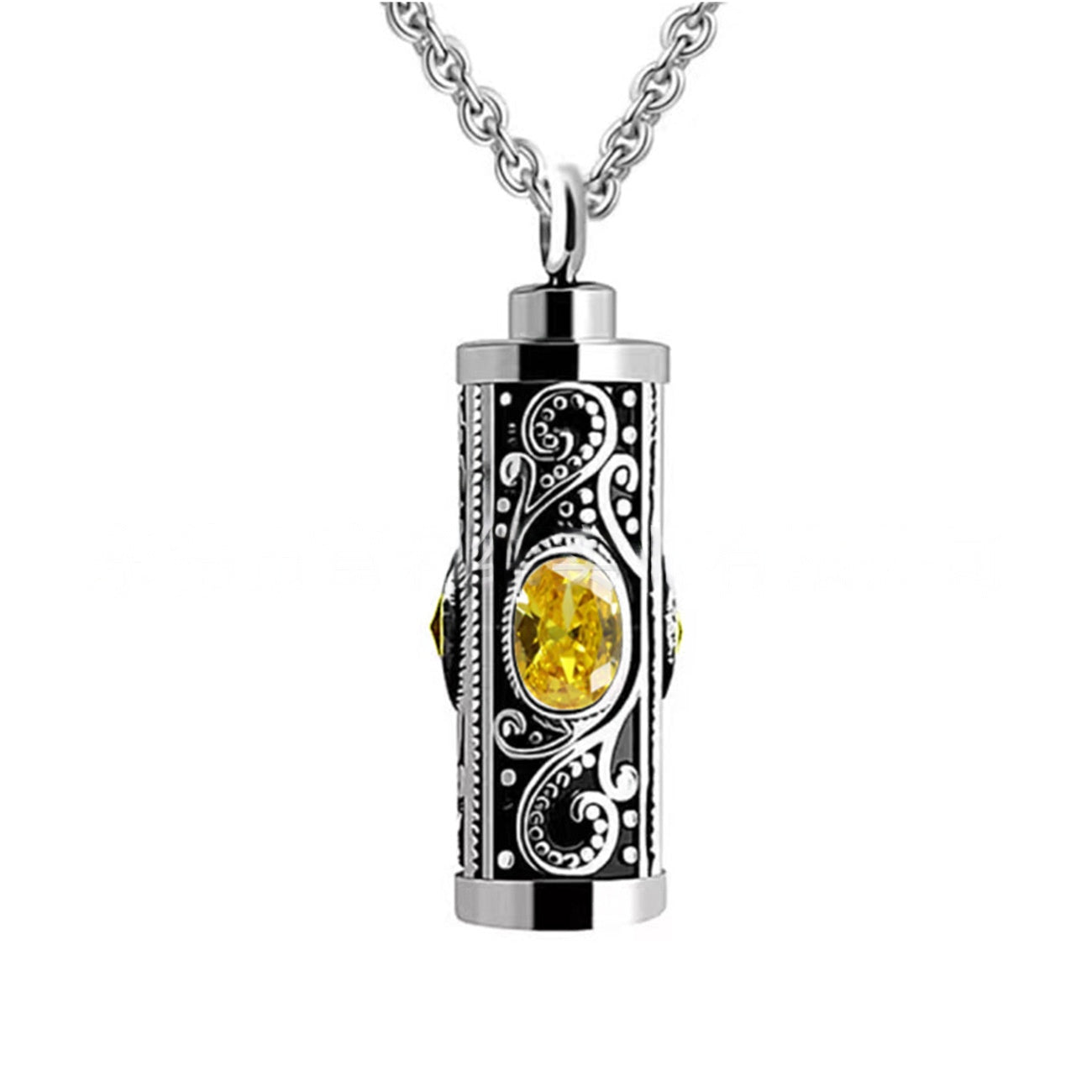 Collar de Urna de Cremación Colgante Siempre en Mi Corazón para Cenizas-A015