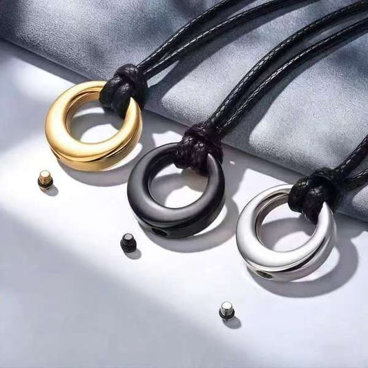 Kremationsurne Halskette Topf Anhänger Immer in meinem Herzen für Asche-A015