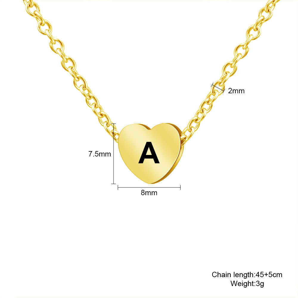 Basic Initial Necklace-N015