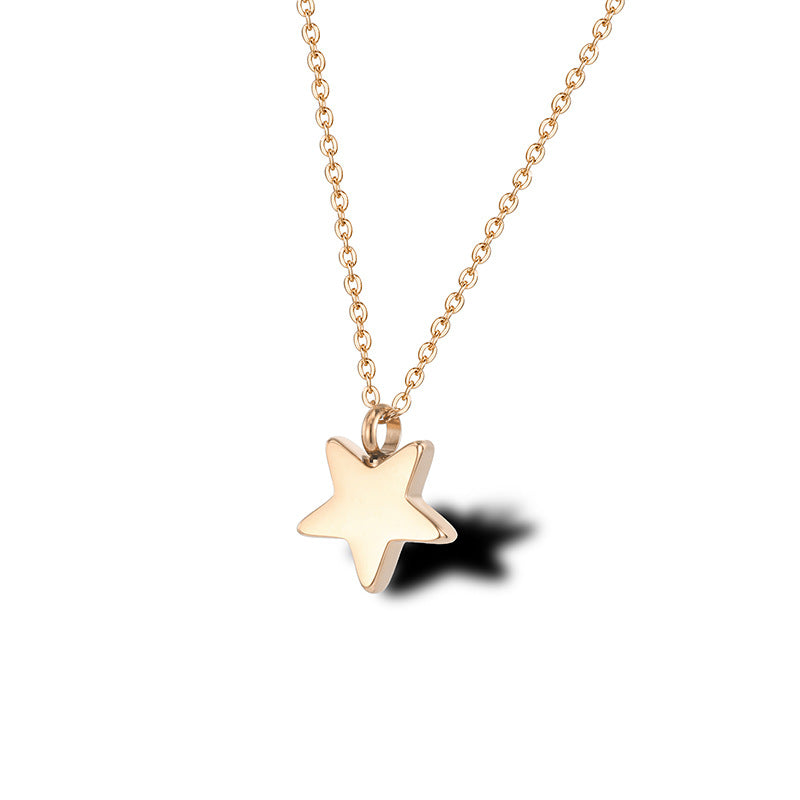 Cremation Urn Necklace Star Pendant Memorial Jewelry-A045