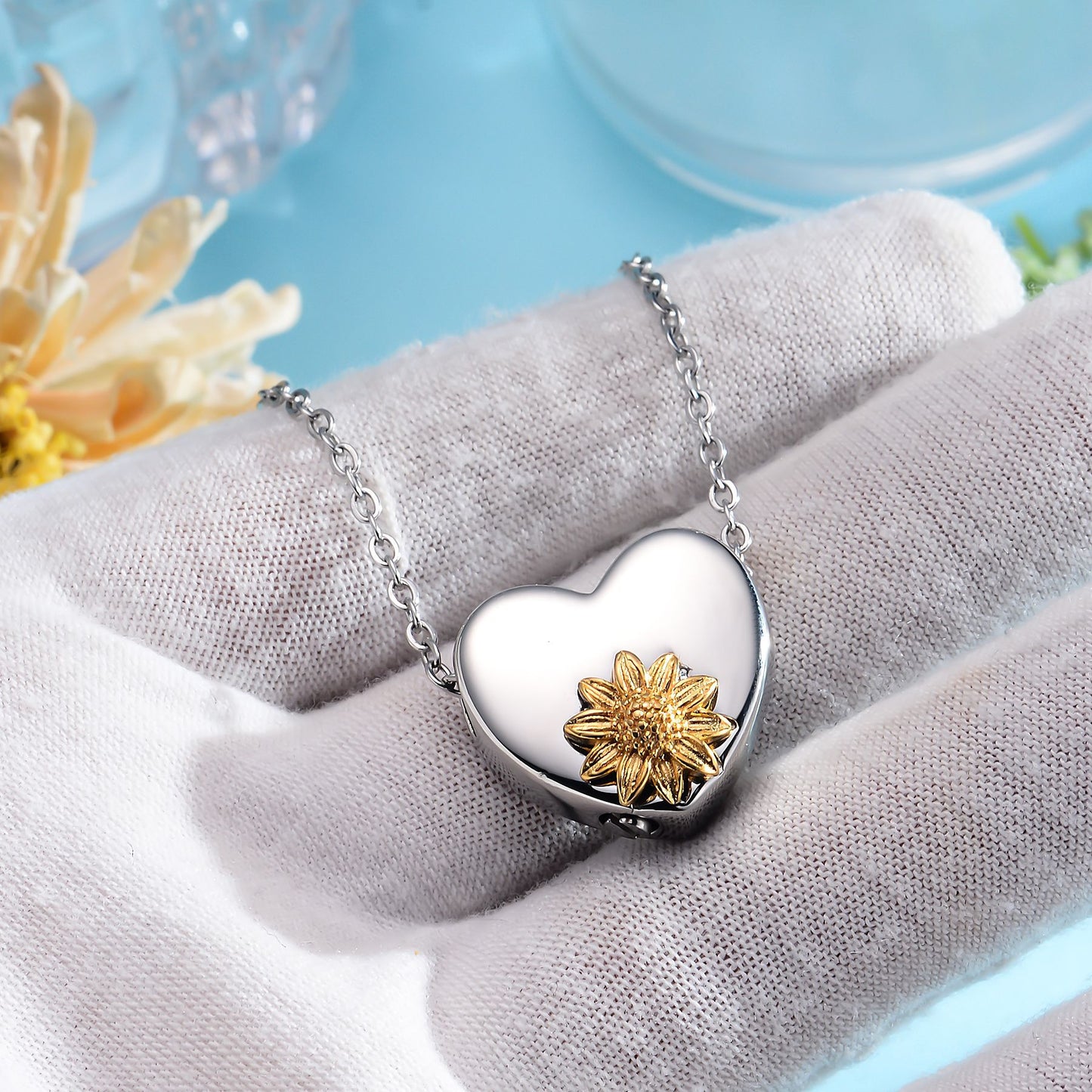 Collier en Urne de Crémation Pendentif en Forme d'Os de Chien pour Cendres Bijoux Commémoratifs-A006