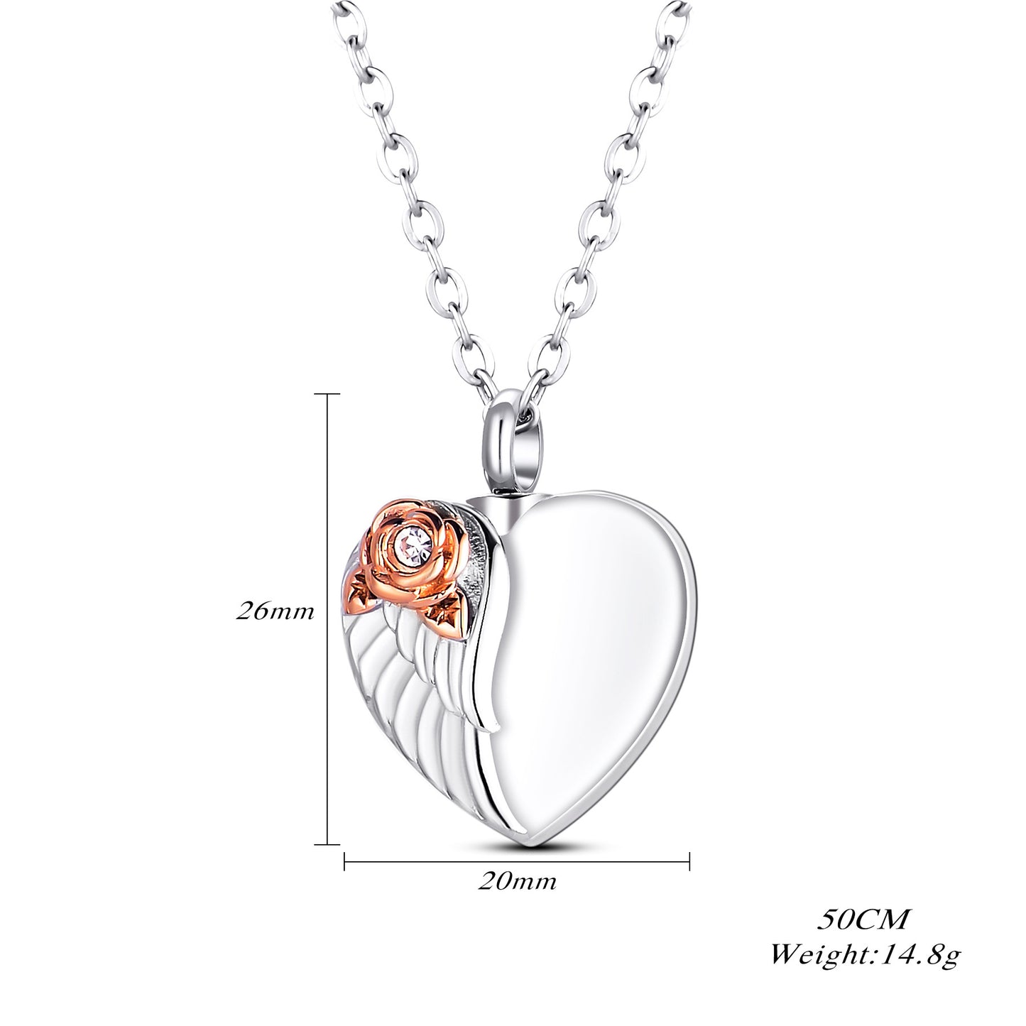 Kremationsurne-Halskette Hundeknochen-Anhänger für Asche Gedenkschmuck-A006