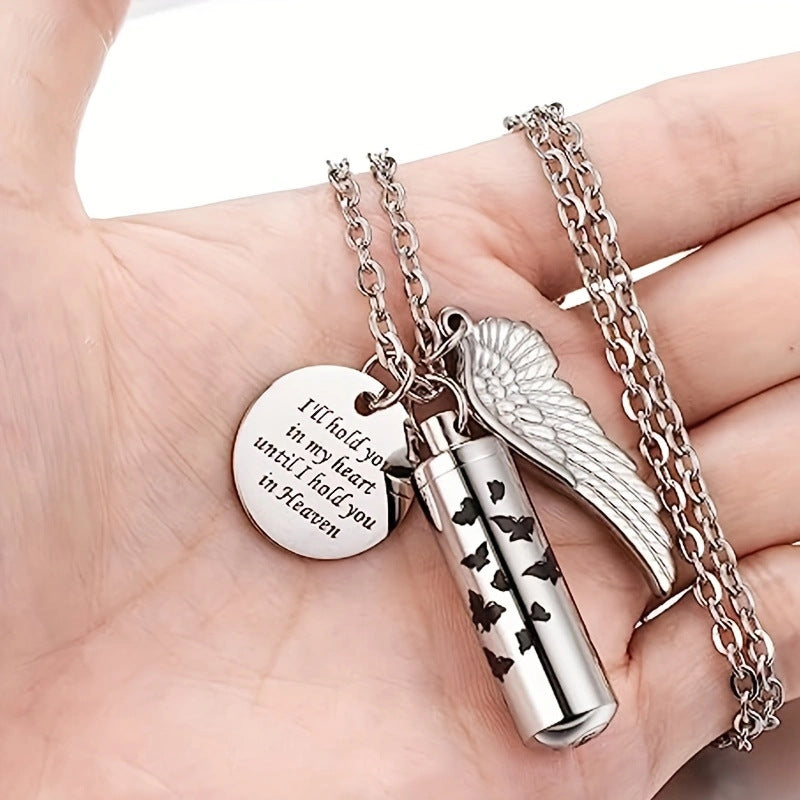 Kremationsurne Halskette Topf Anhänger Immer in meinem Herzen für Asche-A015