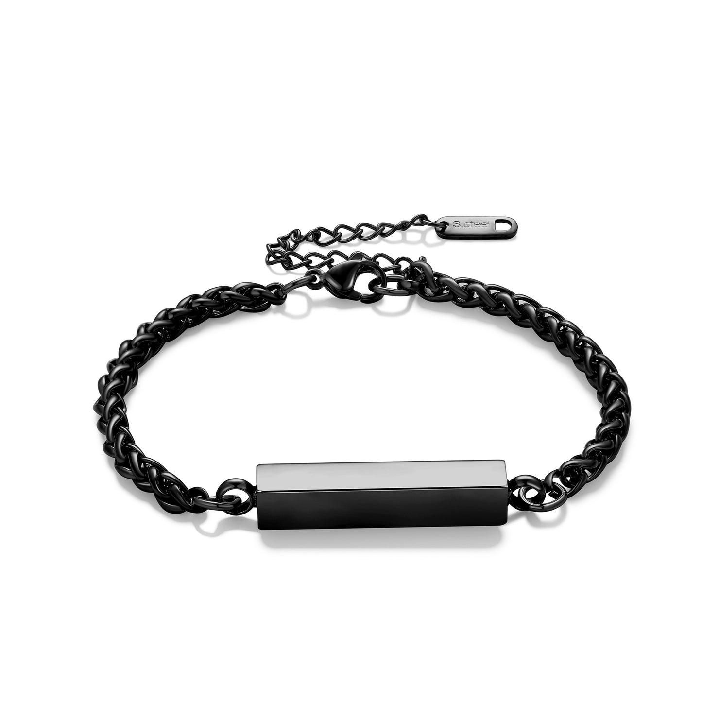 Cremation Urn Cuboid Custom Bracelet Memorial Jewelry-A051