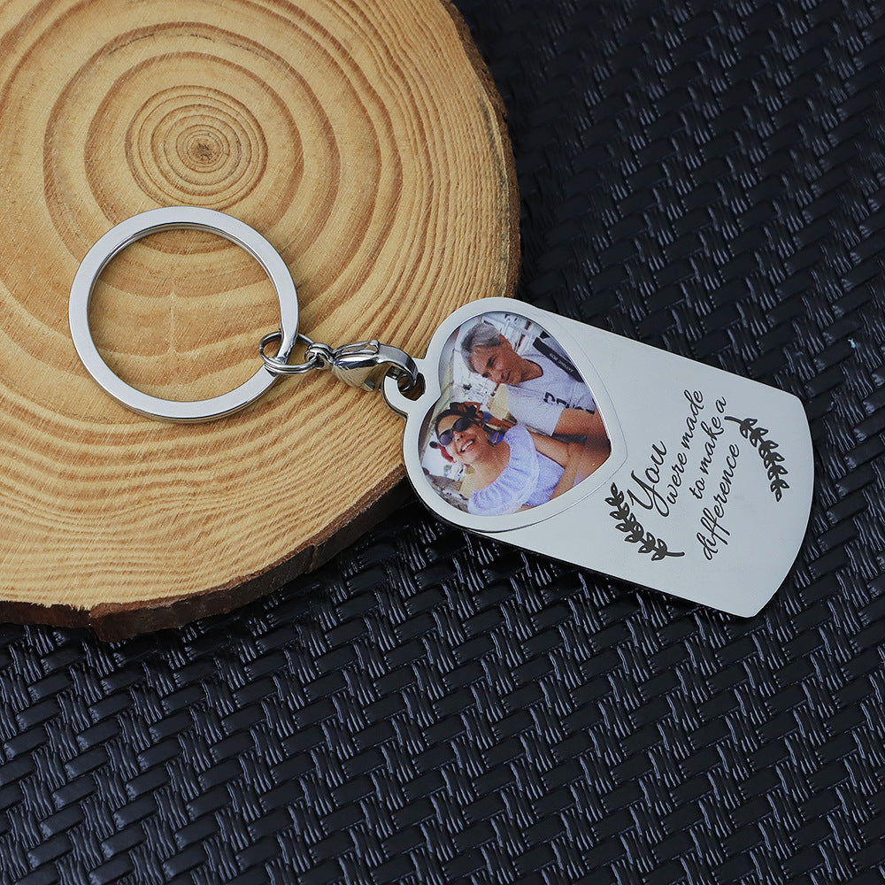 Custom Photo Memorial Keychain-K017