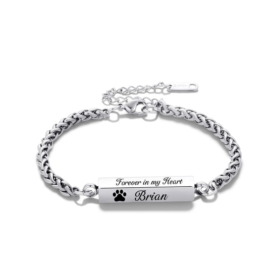 Cremation Urn Cuboid Custom Bracelet Memorial Jewelry-A051