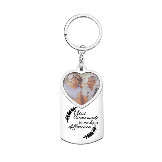 Custom Photo Memorial Keychain-K017