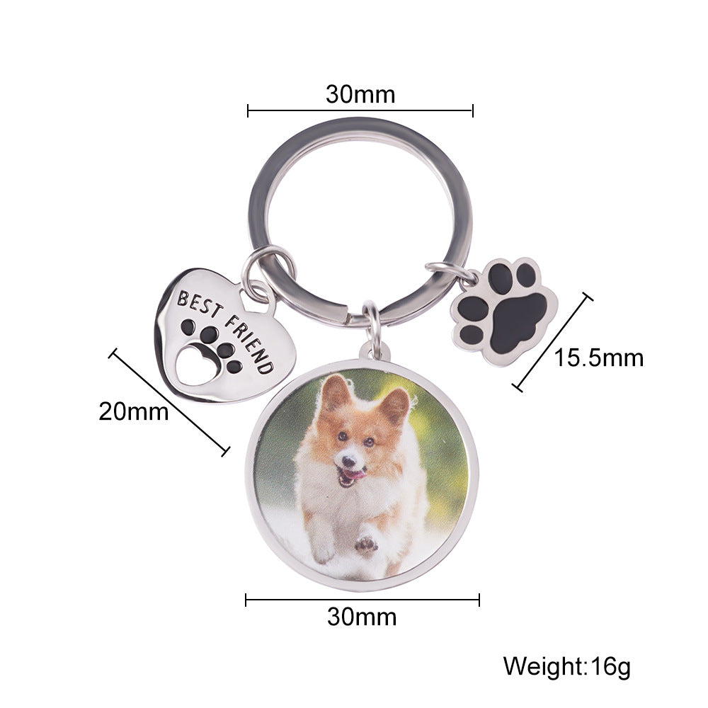 Custom Photo Keychain For Pet -K020