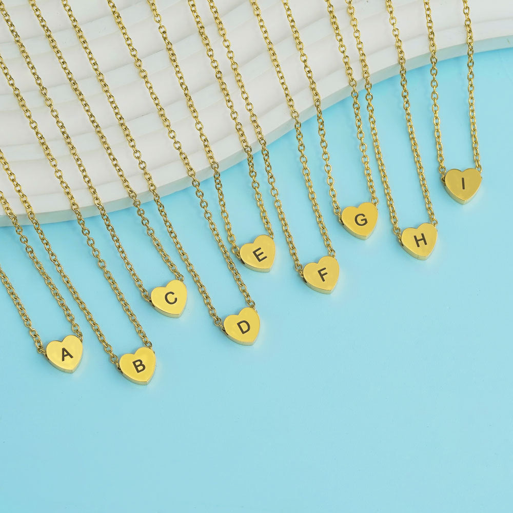 Basic Initial Necklace-N015