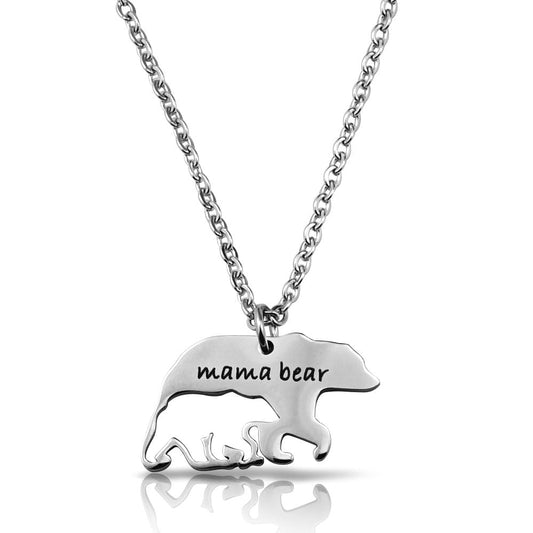 Hollow Bear Necklace mama bear Mother's Day Gift-N059