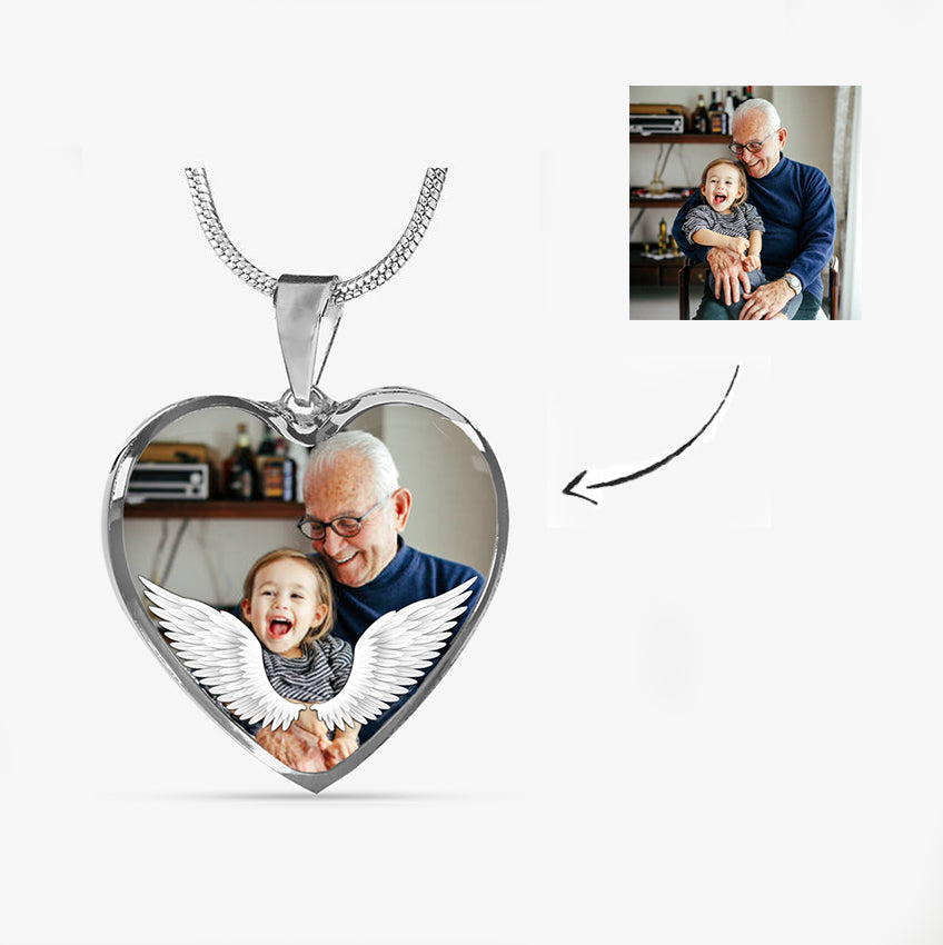 Custom Photo Memorial Necklace Adjustable -N058